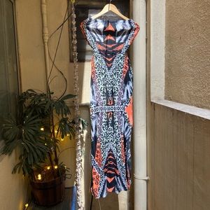 Boho Side Cut Long Dress. Size - S